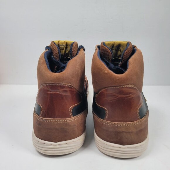 Bullboxer Men's Brown Leather High Top Sneakers US Size 12 - Picture 4 of 10